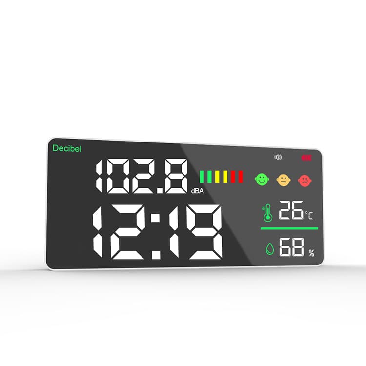 Noise Meter Noise Measurement Loudness Detector Sound Analysis Instrument Wall-Mounted HD Large Screen Digital Display Factory