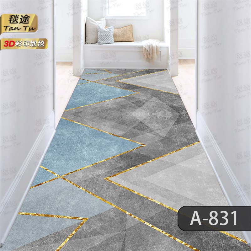 Flower Carpet 3D Cut Floor Mat for Door Entrance, Corridor, Aisle, Stairs, Strip Home Carpet, Hotel