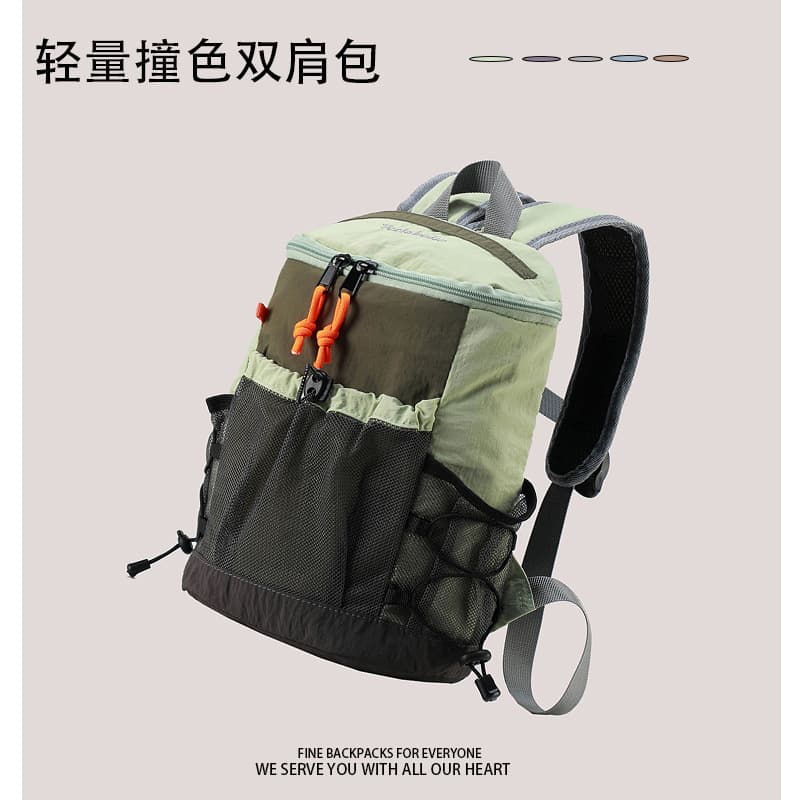 New cross-border hiking backpack, lightweight color-block outdoor casual travel backpack, hiking and trekking sports backpack for export