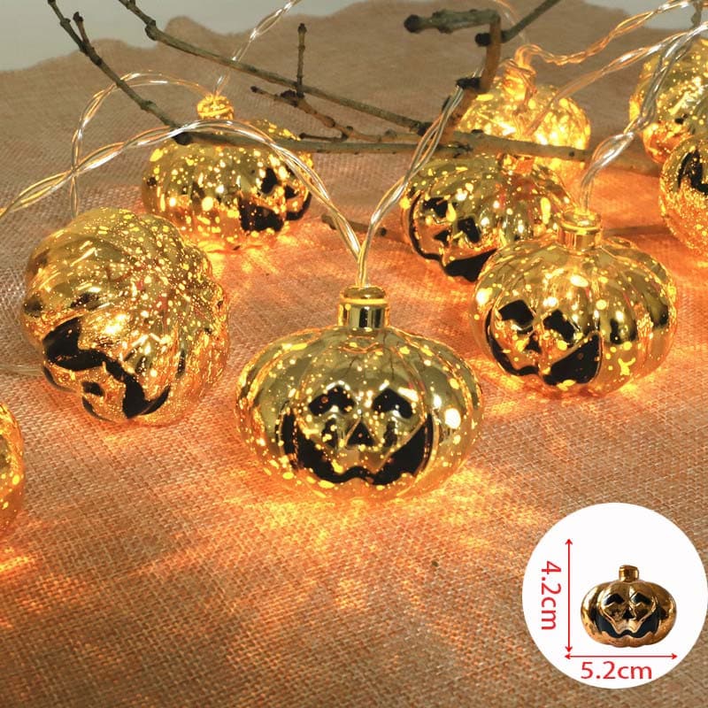 Factory Direct LED String Light Accessories: Halloween Series Pumpkin Heads, Ghosts, Witches, Spider String Ornaments
