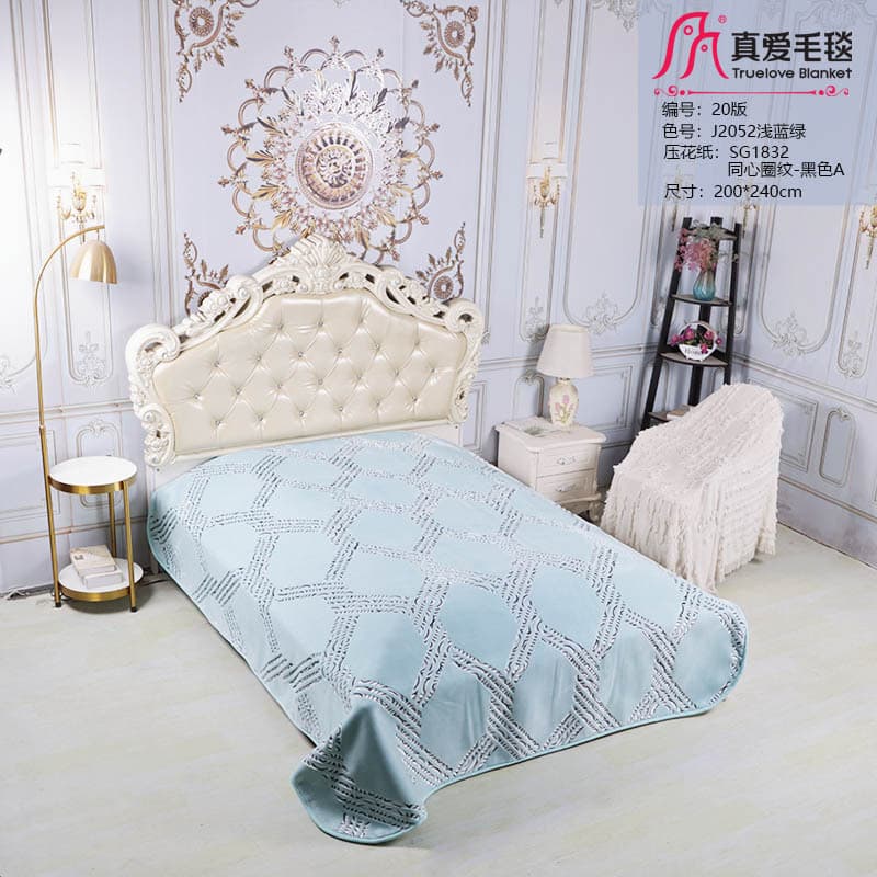 Turelove Yiwu blanket factory custom Raschel double-layer Middle East best-selling export product wholesale
