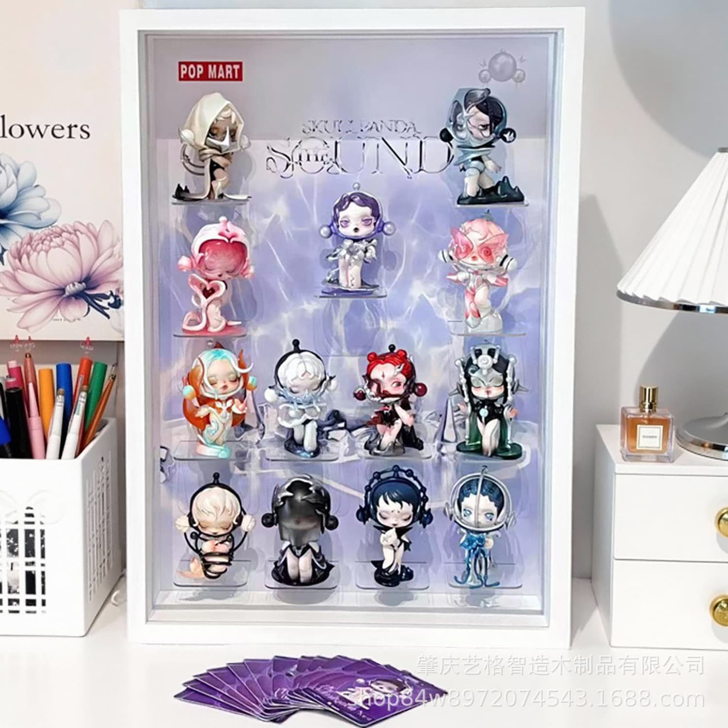 Blind Box Storage Display Frame Pop Mart SKULLPANDA Sound Series High-Energy Blind Box Photo Frame Wholesale