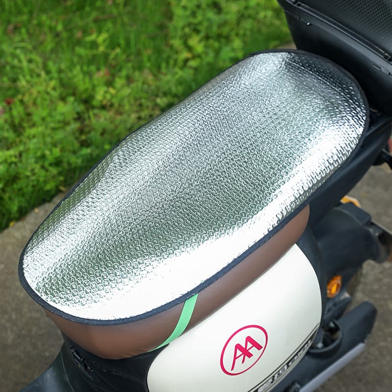Summer Motorcycle Seat Bubble Anti-Scald Pad, Electric Bike Sun Protection Pad, Reflective Heat Insulation Pad, Aluminum Foil Waterproof Cover