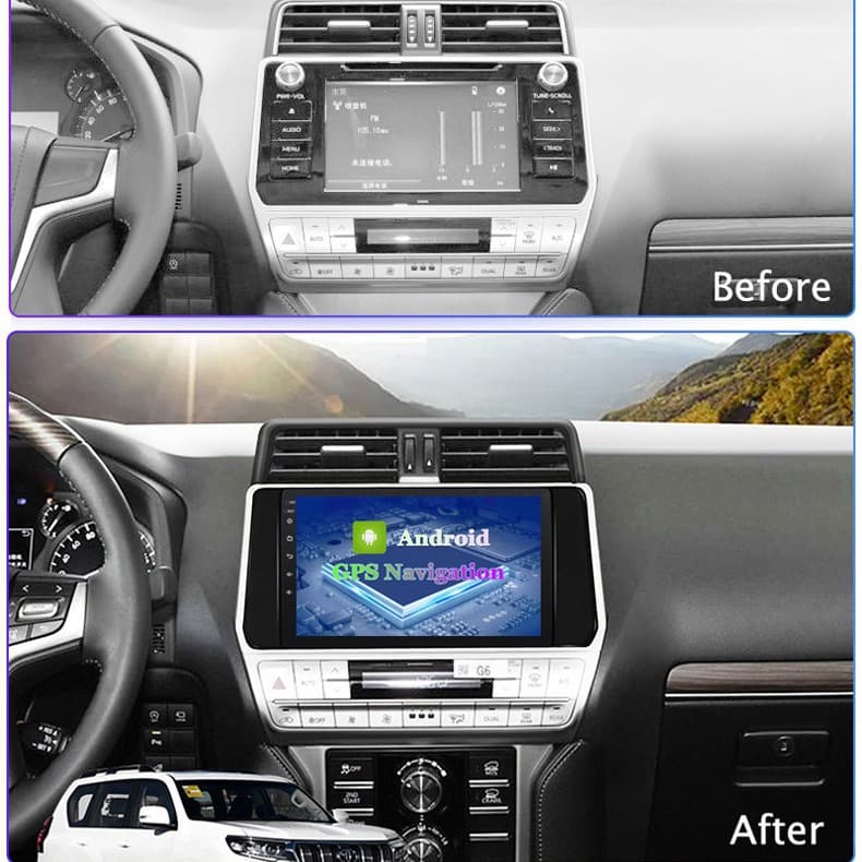 Cross-border product, compatible with Toyota Prado 2018 car GPS navigation all-in-one unit