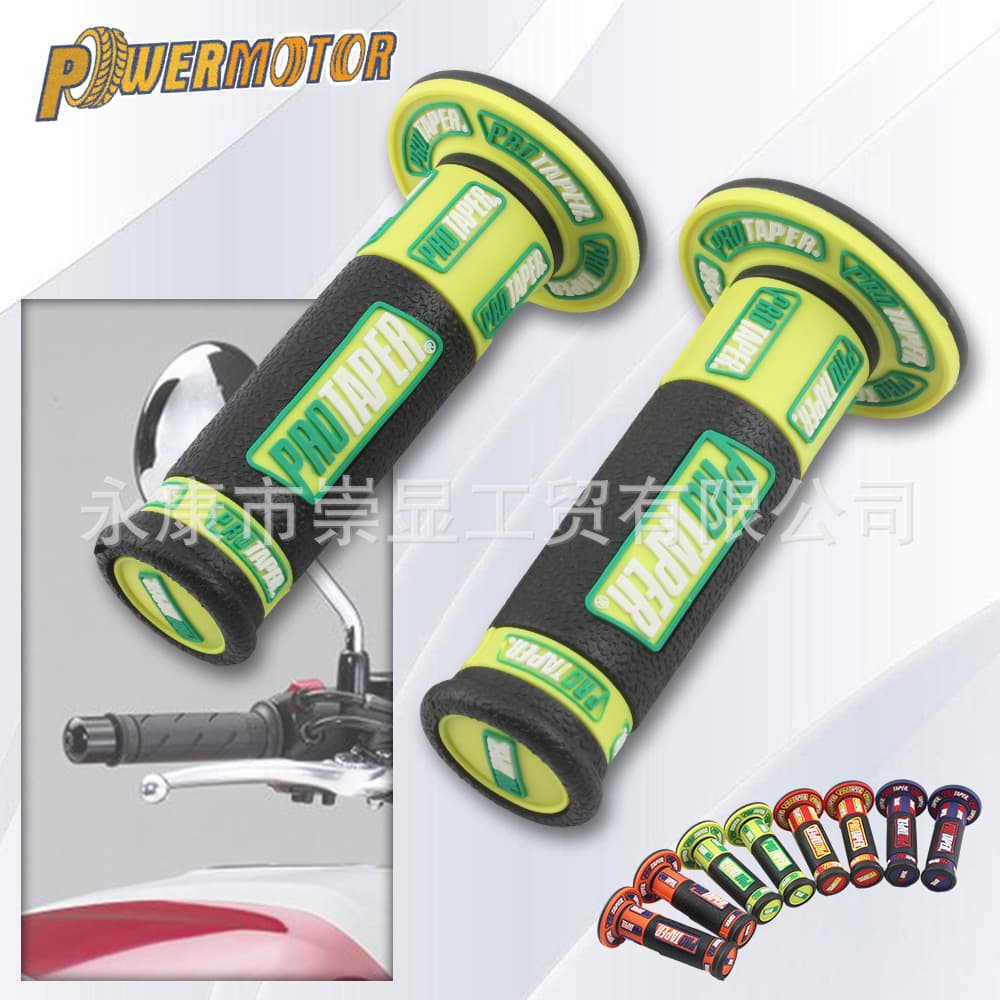 Dirt Bike Grips Handlebar Rubber Gloves Off-Road Motorcycle Multicolor Beach Rubber Universal