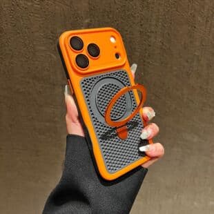 Honeycomb Heat Dissipation Magnetic Case Compatible with iPhone 17 Pro Max, iPhone 16 Instant Change Style, 15 Plus Full Coverage 14