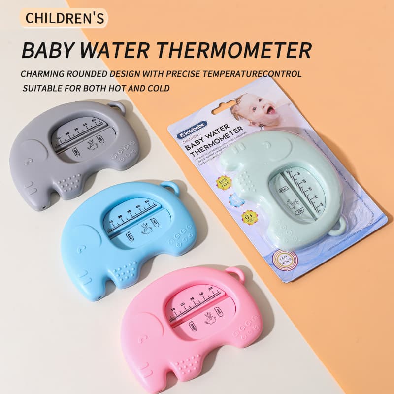 Baby Cartoon Thermometer, Baby Bath Thermometer, Newborn Bathtub Thermometer with Elephant Design