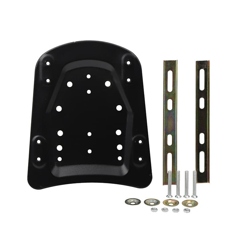 Scooter Electric Motorcycle Rear Trunk Base Mounting Bracket with Pressure Strip, Shim, and Thickened Base Plate Screws