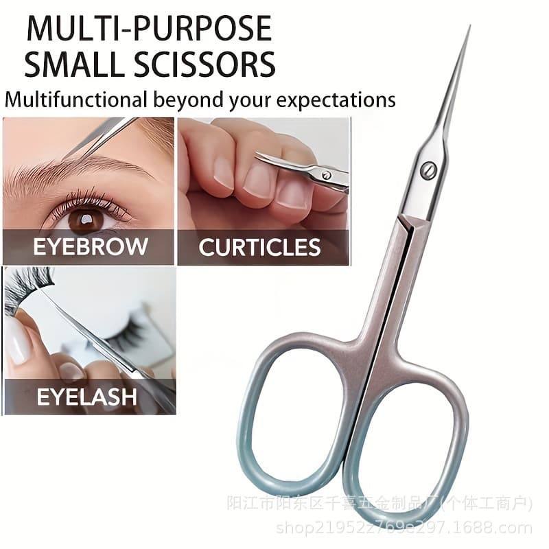 Russian-style Curved Cuticle Nipper, Steel Pusher, Nail Art Set, Cross-border Russian-style Cuticle Scissors, Pointed Nail Clipper