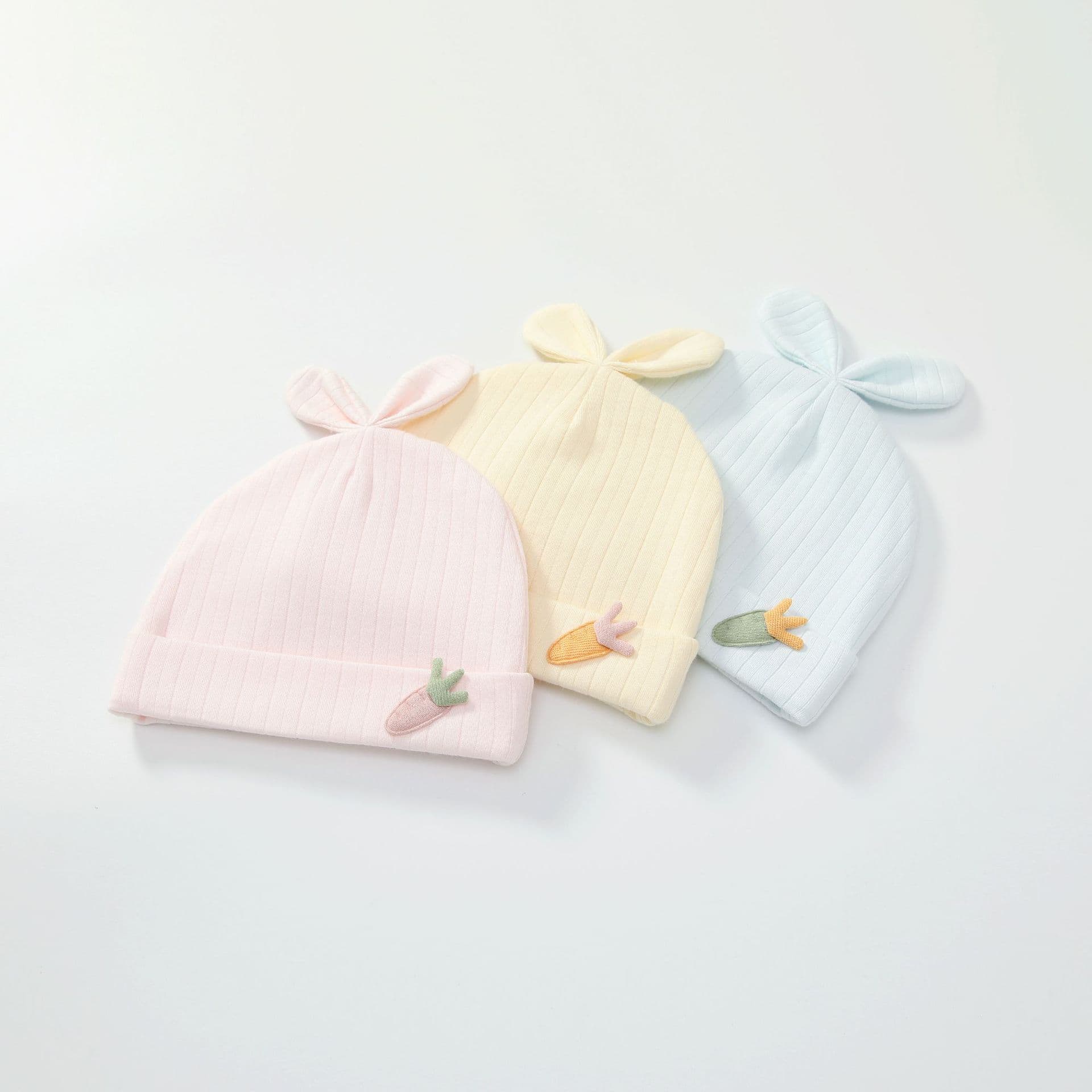 2022 New Autumn/Winter Baby Hat, Double Layer, 0-3 Months, Fleece Cotton, Windproof and Warm, Newborn Baby Hat