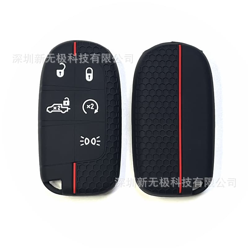 Compatible with JEEP Wrangler Key Case, Compass, Renegade, Dodge Journey, Grand Cherokee Honeycomb Soft