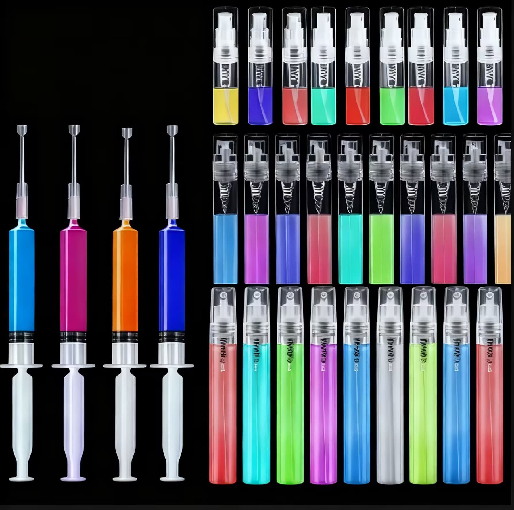 Cross-border plastic perfume bottles, perfume pens, refill containers, spray plastic small bottles, mini perfume perfume sample bottles
