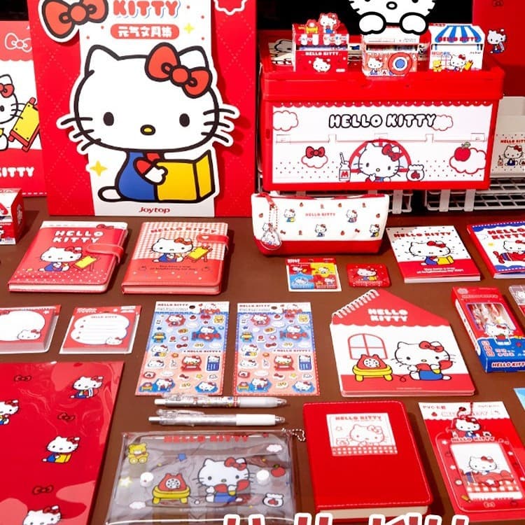 Hello Kitty High-Quality Stationery Set, Children's Day Gift, Pencil Case, Pencil Bag, Tutoring Storage Box, Primary and Secondary School