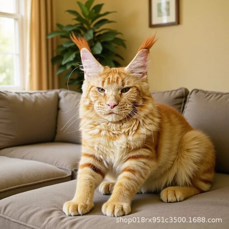 Red Tiger Maine Coon Kitten Live Kitten Abyssinian Cat Kitten Live Cat Silver Tiger Kitten Live Animal