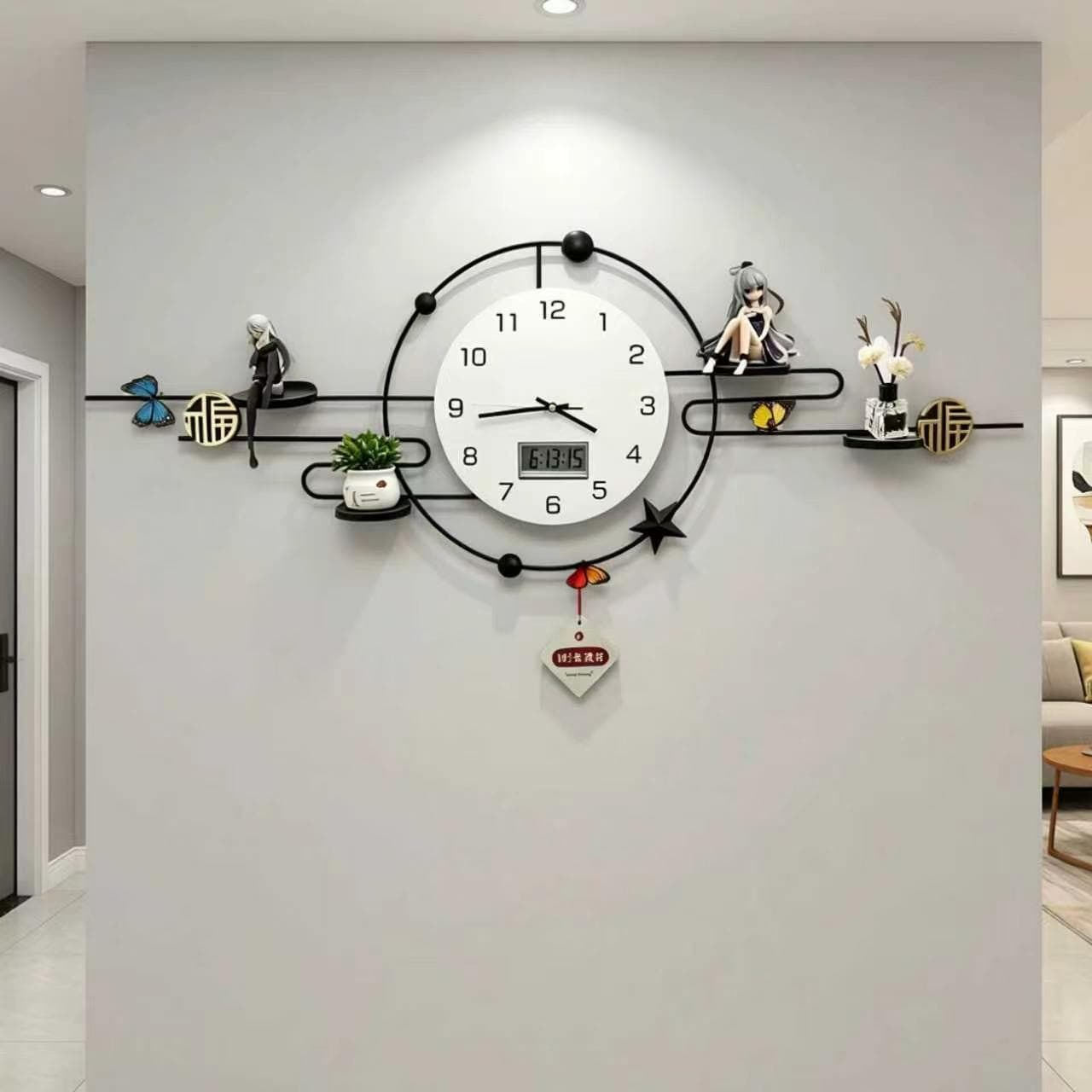New Modern Creative Clock Premium Living Room Wall Clock Silent Fashion Modern Decoration Large Wall Clock