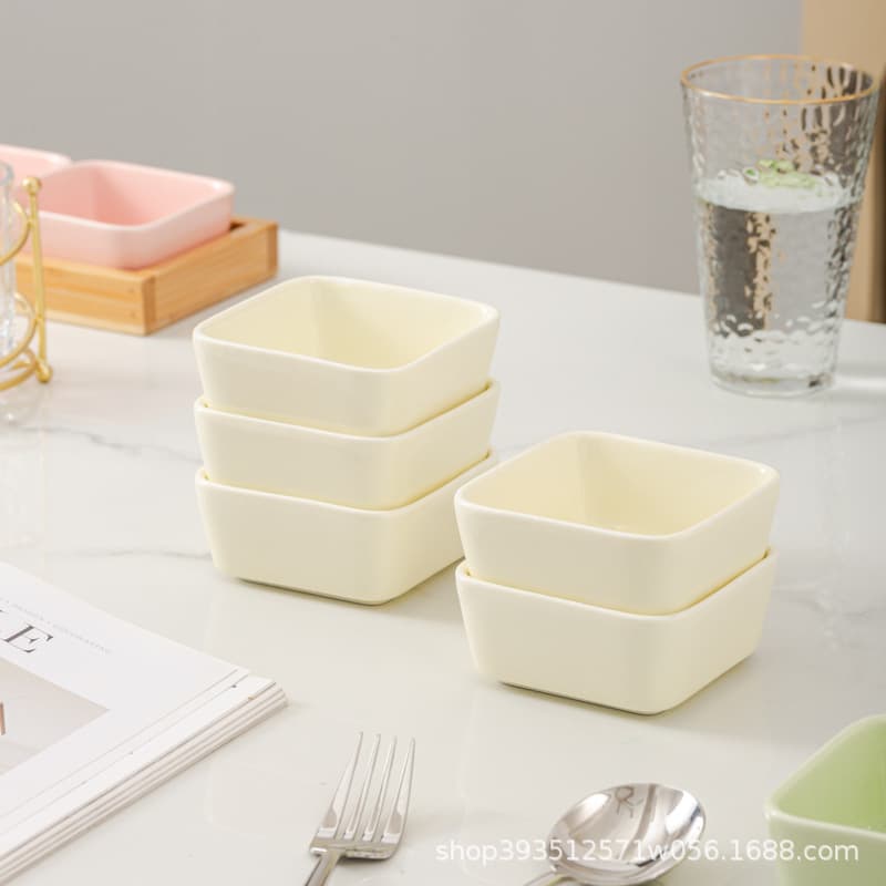 Japanese Ceramic Divided Plate, Snack Tray, Dried Fruit Plate, Living Room Melon and Nut Candy Box, Snack Storage Container, Commercial Use