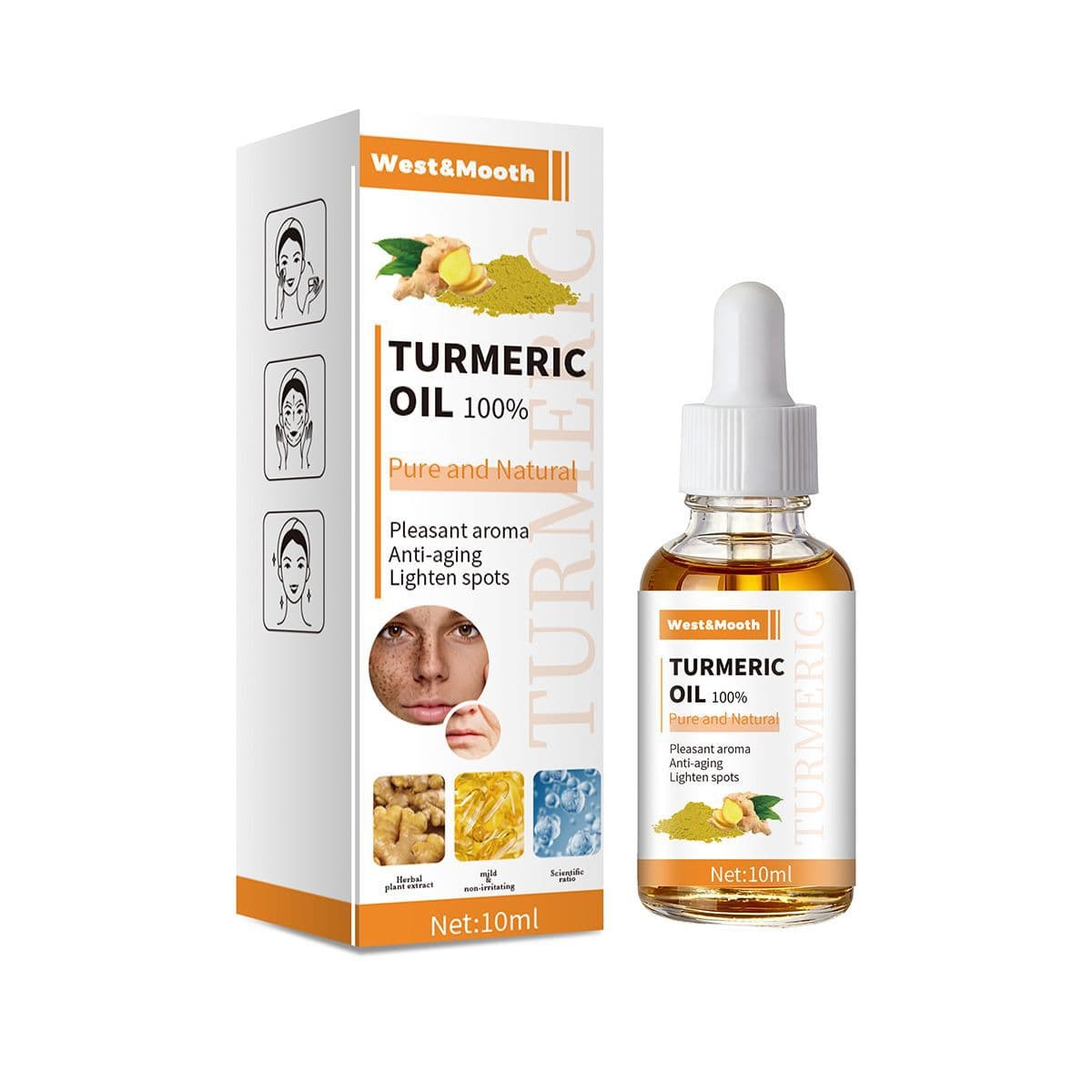 Turmeric Essential Oil A018 Cross-border Wholesale Same Style for TikTok, Kuaishou, Taobao, Pinduoduo