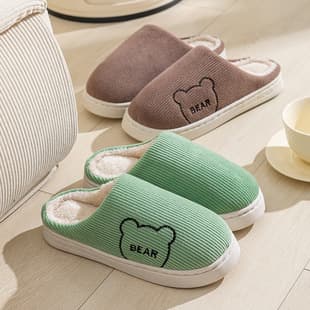 Cotton Slippers for Autumn and Winter, Comfortable Thickened, Popular Indoor Home Daily Use, Anti-Slip, Warm, Cloud-Like Feel, Home and Postpartum
