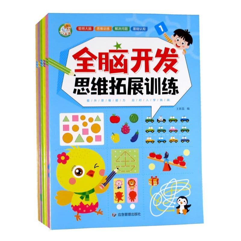 Whole Brain Development Thinking Expansion Training Brain Potential Concentration Children's Intelligence Enlightenment Early Education Educational Game Book