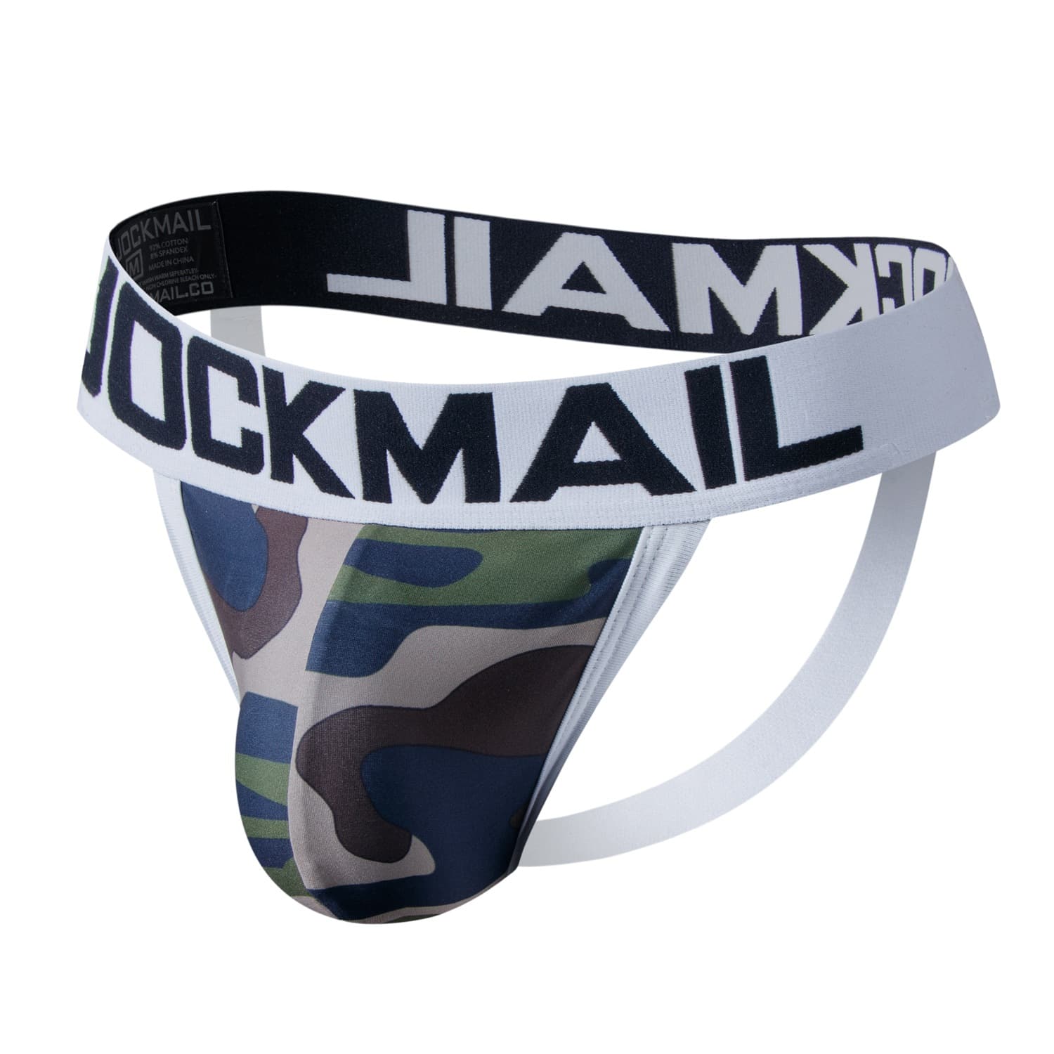 JOCKMAIL men's underwear thong, super sexy double thong, camouflage nylon sexy underwear