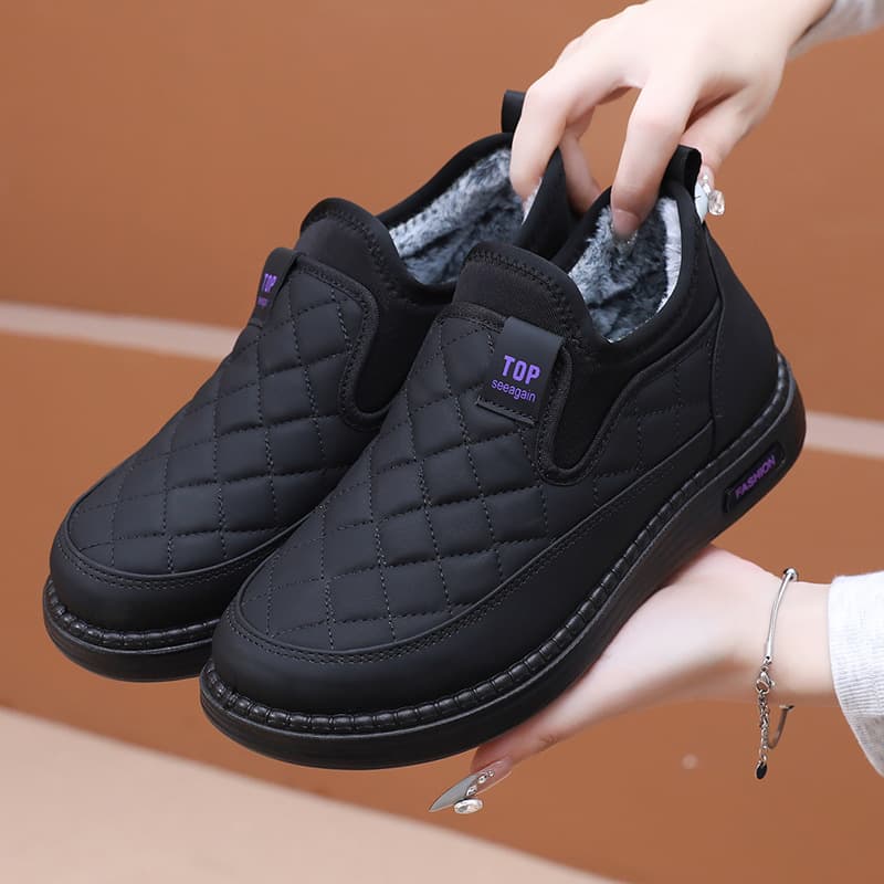 Women's Shoes Cotton Shoes Casual TEMU Drop Shipping Snow Boots Slip-on Mom Shoes Fleece Lined Thick Women's Boots Versatile Ankle Boots