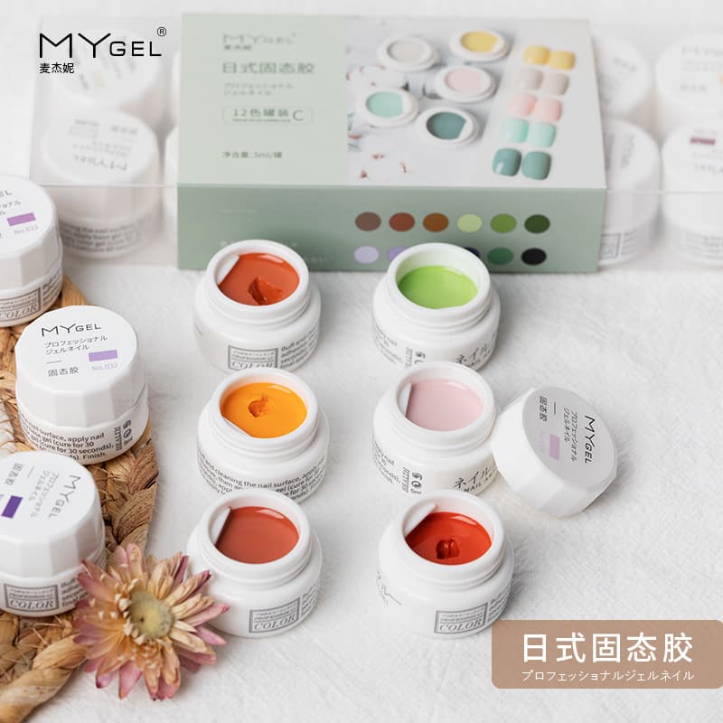 Manicure solid cream glue Japanese-style tank armor oil glue wholesale 60 colors solid cream glue painted glue phototherapy nail polish