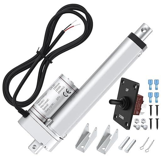 Linear Actuator 12V 330lb/1500N Heavy Duty 6" Linear Motion Actuator High Speed 10mm/s
