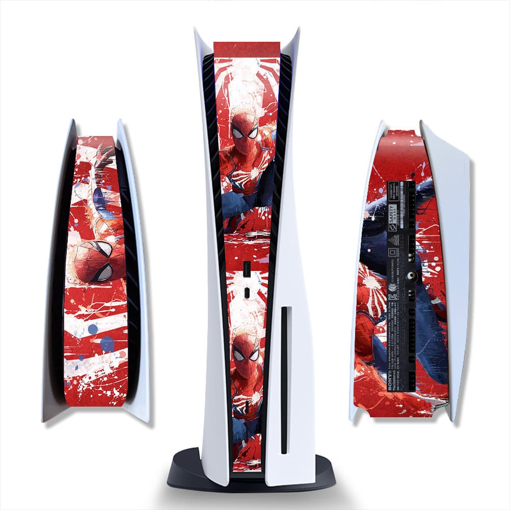 PS5 optical drive version middle all-inclusive sticker PS5 digital version film middle sticker protective film Spider-Man God of War variety