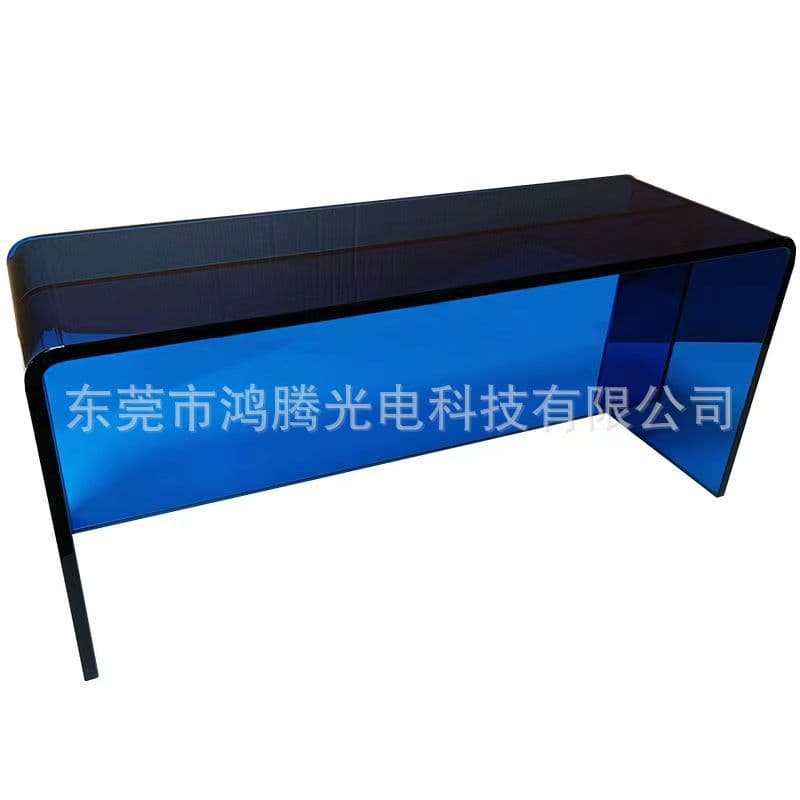 Italian Style Bench Living Room Acrylic Transparent Coffee Table Dining Chair Luxury U-shaped Table Bedroom Bay Window Transparent Desk