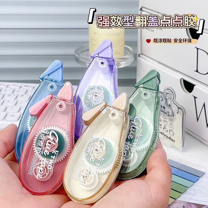 Gradient color correction with dot dispensing 6mm ready-to-coat and stick office and study stationery handbook manual portable applicator