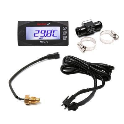 KOSO Multi-functional Motorcycle Water Temperature Gauge, Voltmeter, LCD Timer – All-in-One Meter