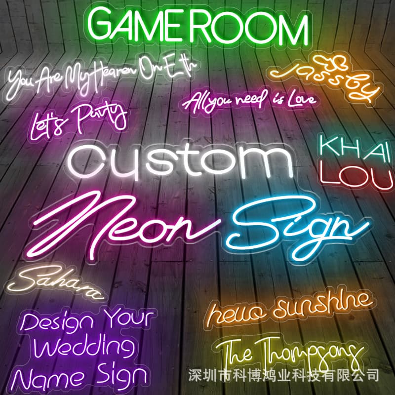 Custom neon sign for party decoration, UV neon light, home decor, custom logo sign