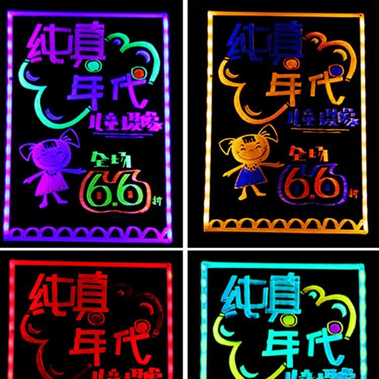 led electronic fluorescent board advertising board luminous blackboard billboard display sign hand written doorway publicity outdoor placement