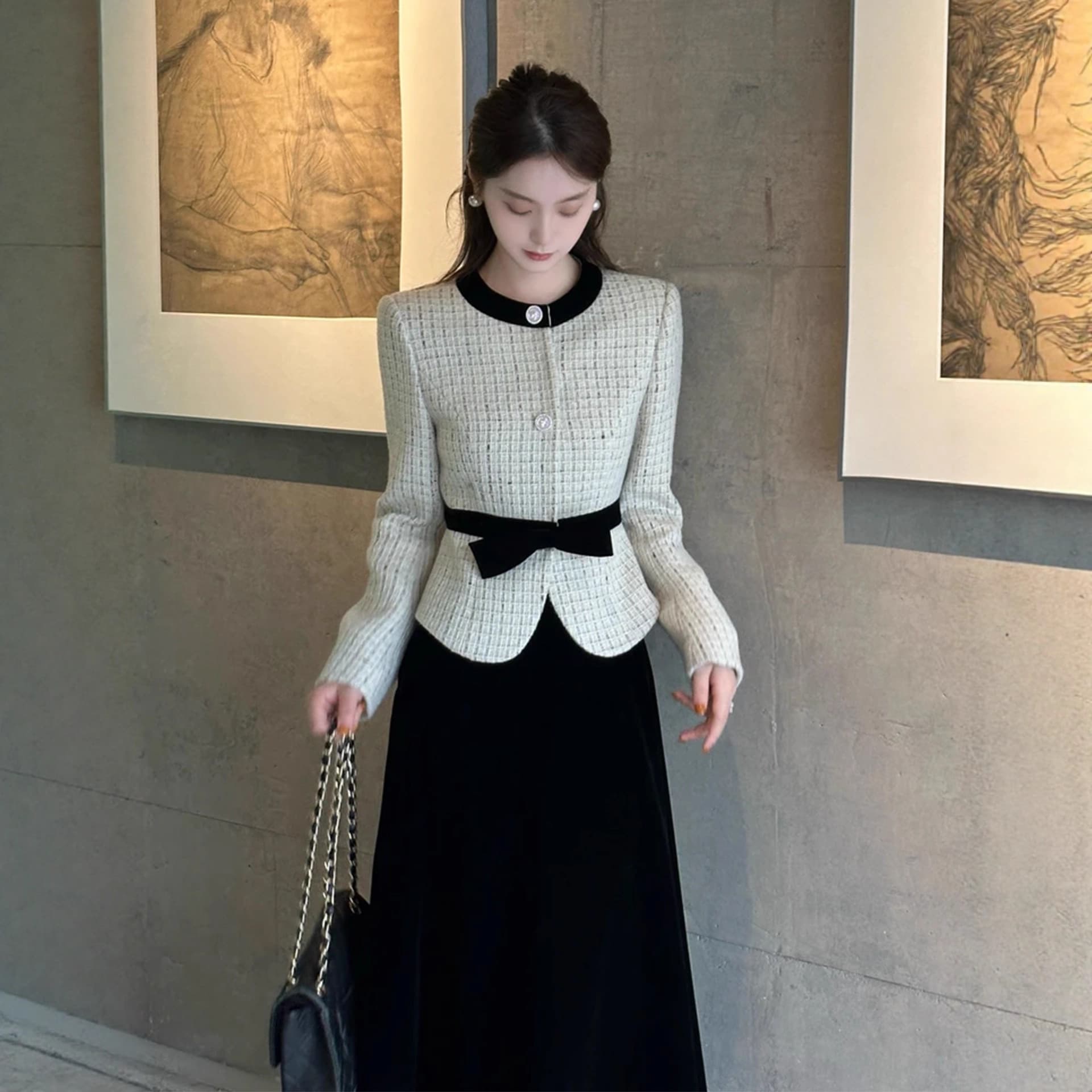 6811 Fashionable Chanel-style Short Jacket, 2025 New Arrival, Petite, Elegant, High-End Wool Top