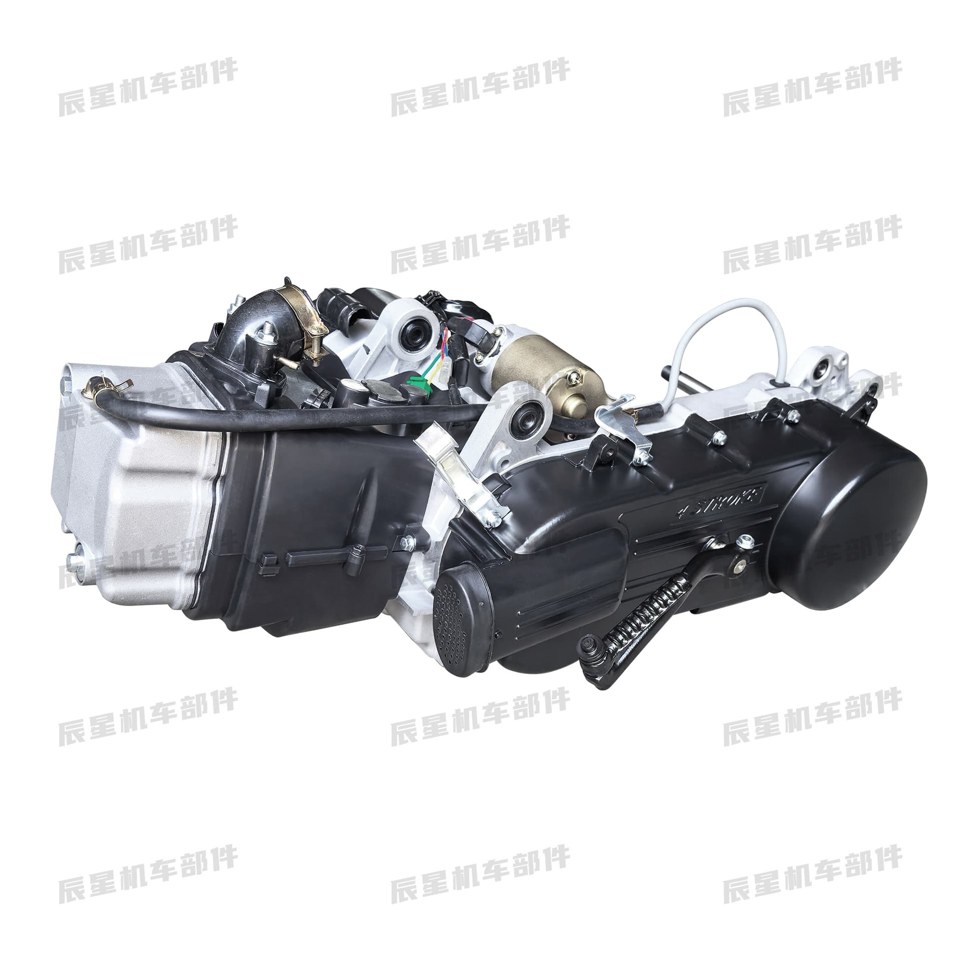 Scooter Engine Assembly GY6-180cc Disc Brake Long Case 161QMK