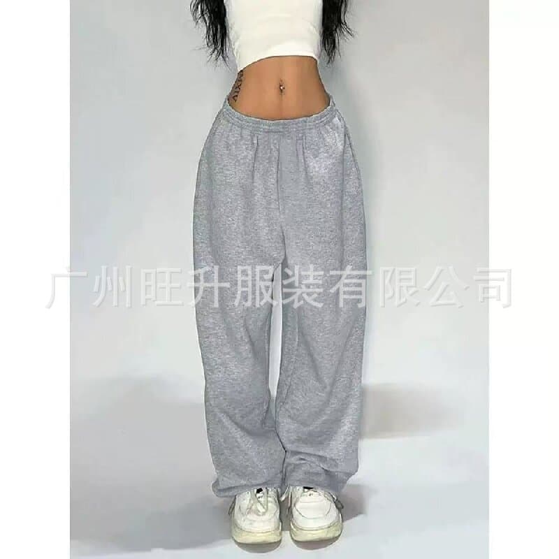 Draped Wide-Leg Sweatpants for Women High-Waist Slimming Floor-Length Pants Factory Direct Stock Wholesale Women's Wear 2026 Summer