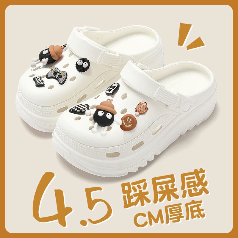 Women's Summer Thick-Soled Clogs, Indoor and Outdoor Wear, Breathable Beach Sandals, Slippers for Women, Wholesale for Men
