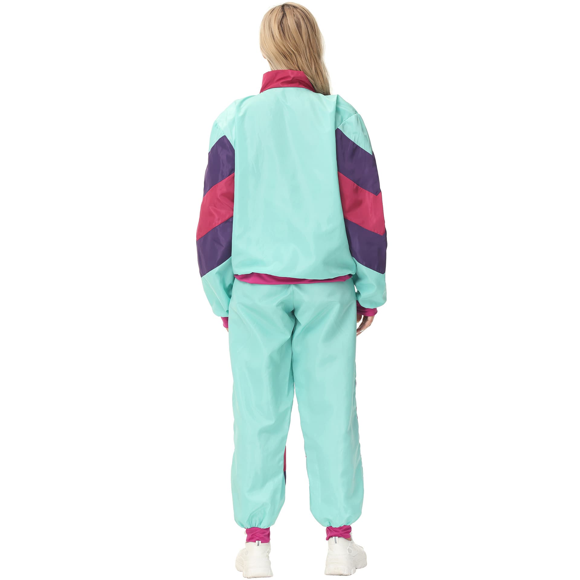 M-XL Music Festival Performance Baseball Jersey, Retro American Vintage Carnival Party Hip-Hop Stage Costume