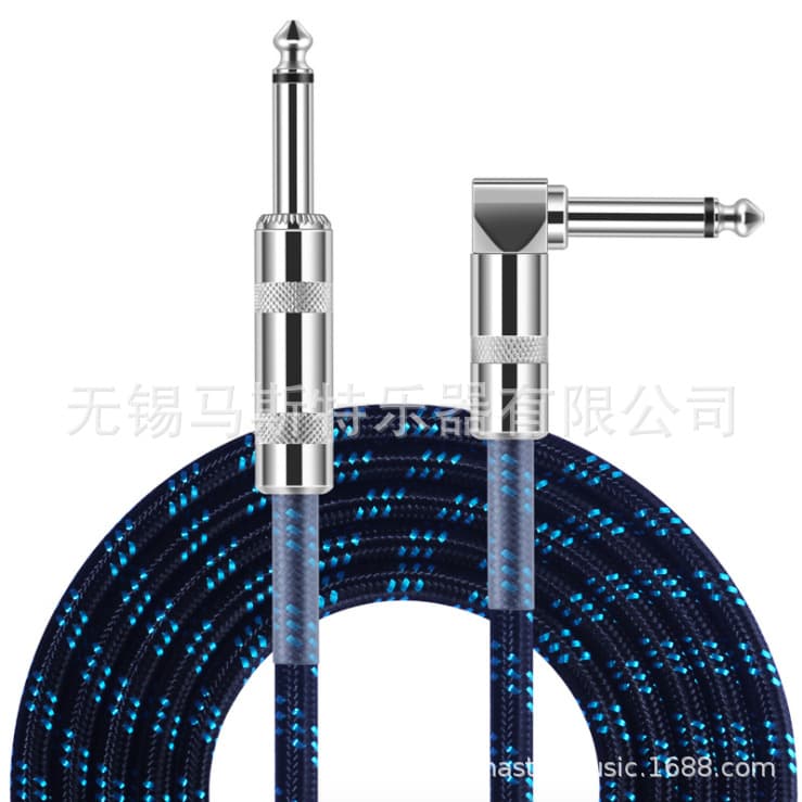 3/5/10 meter braided cable, pure copper core wire guitar effector cable, copper core audio cable