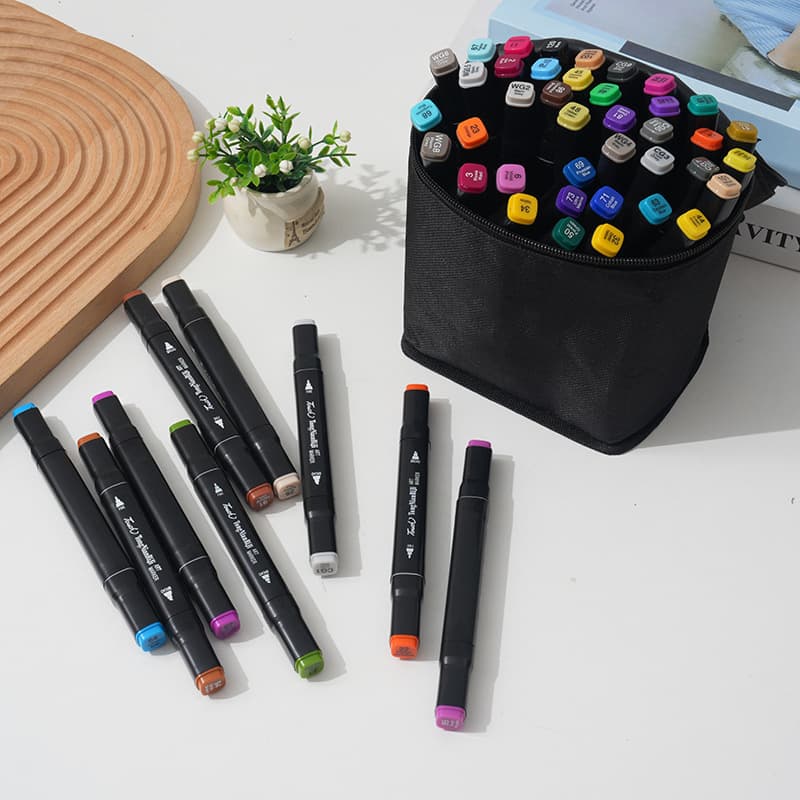 Marker Pen Pouch Student Art Pen Storage Bag Large Capacity Children Drawing Pen Case Marker Set Wholesale
