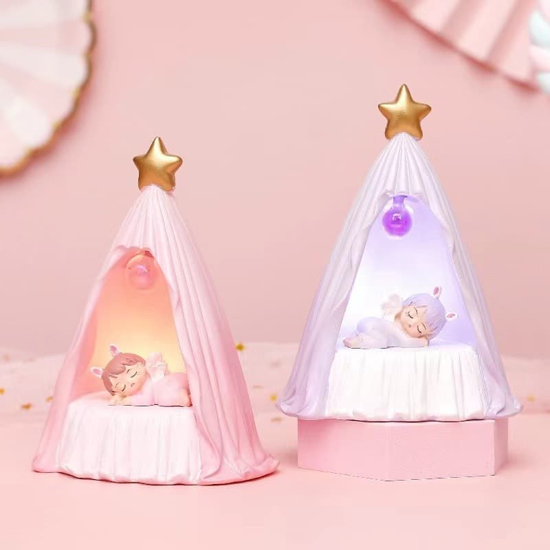 Ins style new girly heart room decoration atmosphere lamp star lamp Annie baby night light bedside lamp ornaments