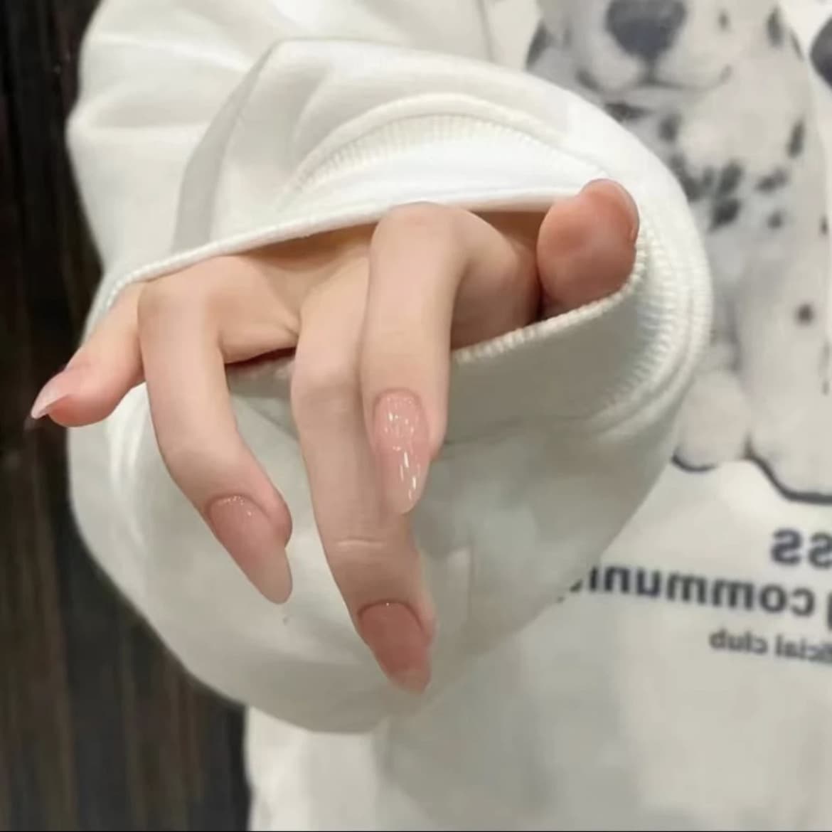 Huanhuan Jia 2024 New Ice Jade Translucent Nail Art, Same Style as Xiaohongshu and Douyin Ganlu Temple Wearable Nails