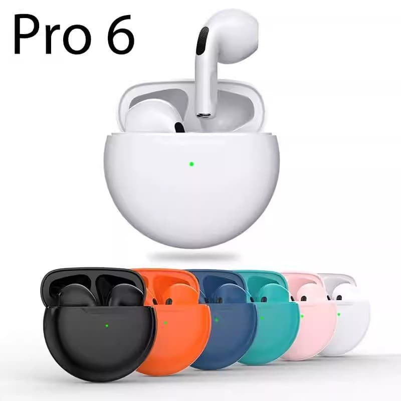 New Cross-Border Pro6 Bluetooth Earbuds Semi-In-Ear TWS True Wireless Bluetooth Sports Touch Stereo J6TWS