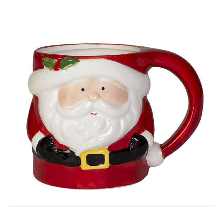 Santa Claus Cartoon Fun Shaped 12 oz Ceramic Coffee Mug Cup Shape ceramic Coffee Mug