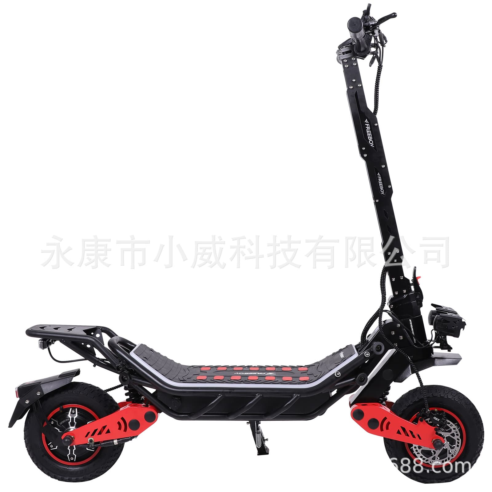 Overseas warehouse adult double shock-absorbing folding electric scooter dual motor high-power high-speed two-wheeled scooter