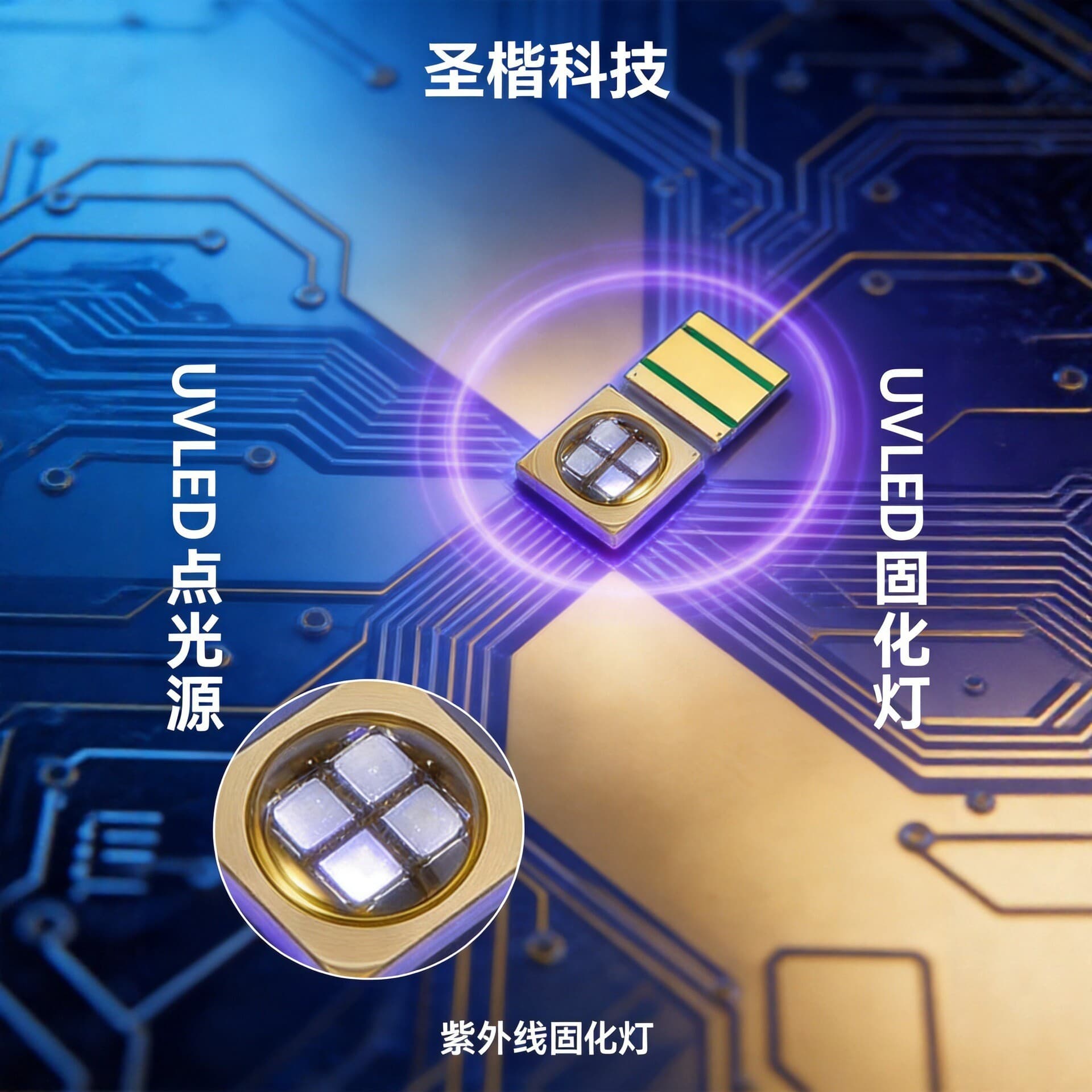 UVA365 LED Chip 385 LED Chip COB Custom LED Various Wavelength Ceramic LED Chip LED Light Source