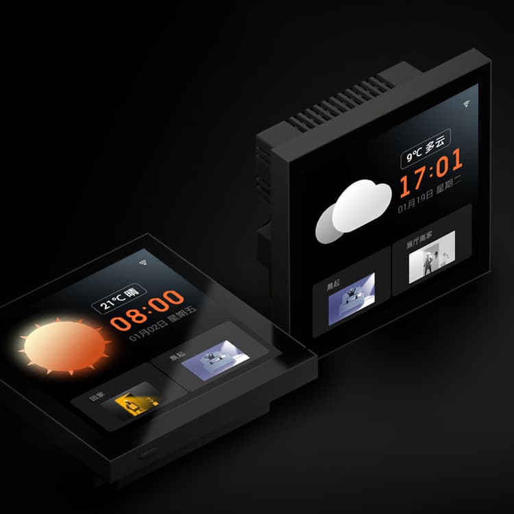 Tuya 4-Inch Smart Screen Zigbee Gateway with Remote Wireless WiFi Control via Phone, Multi-Function Device