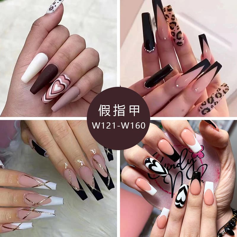 Finished press-on nails for cross-border ecommerce, European and American style, wholesale, press-on nails