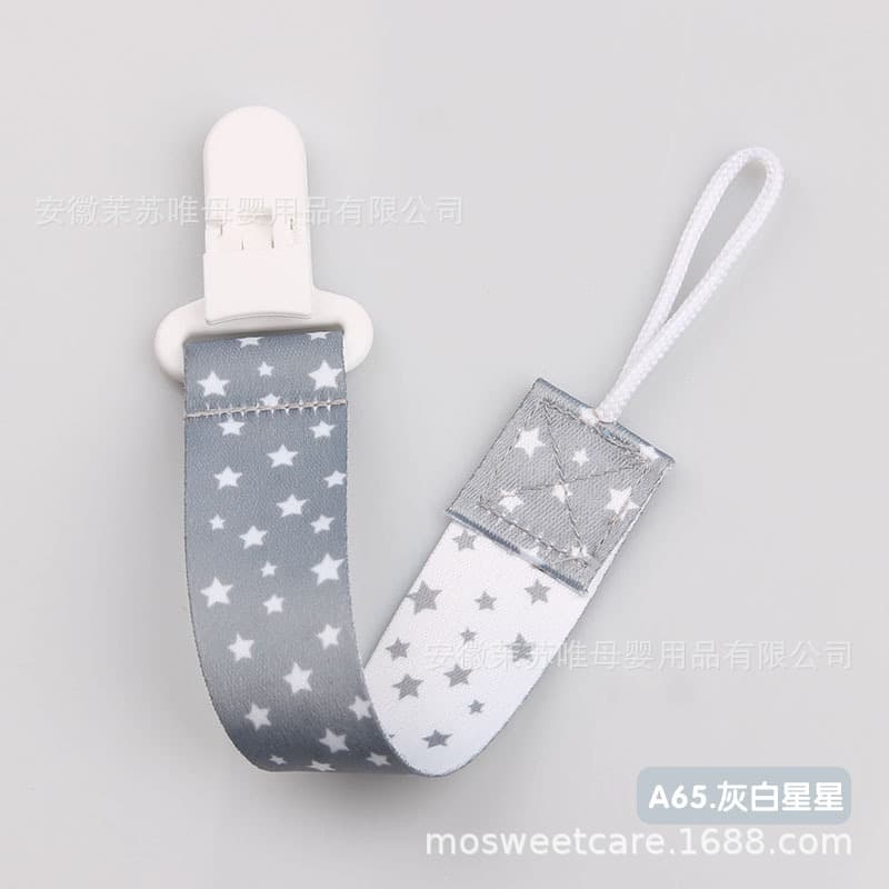 [In Stock] Hundreds of Double-Sided Pattern Pacifier Clip Baby Toy Teether Hanging Strap Anti-Drop Chain Clip