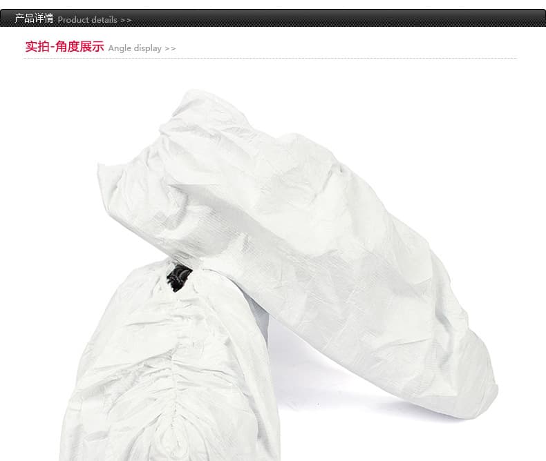 DuPont Tyvek 1422 400 Shoe Covers, Chemical and Dust Resistant White, 100 Pairs